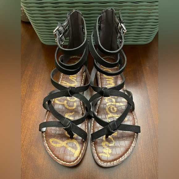 Sam Edelman Shoes - Sam Edelman Black Leather Gladiator
Gaton Strappy Sandals (Like New)